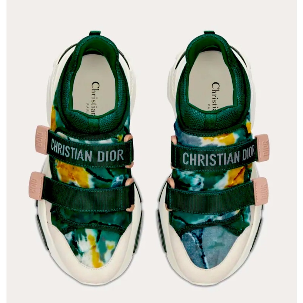 Dior D wander camouflage tie techno fabric sneakers